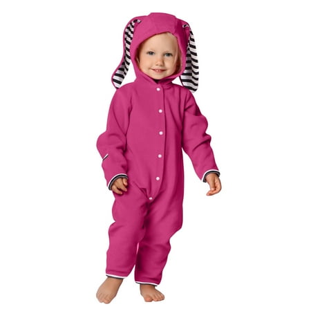 

New Year s Deals!Womail Animal Bunny Baby Halloween Fleece Bodysuit Romper Long Ear Rabbit Outerwear Toddler Jacket Hoodie Romper Jumpsuit with Button