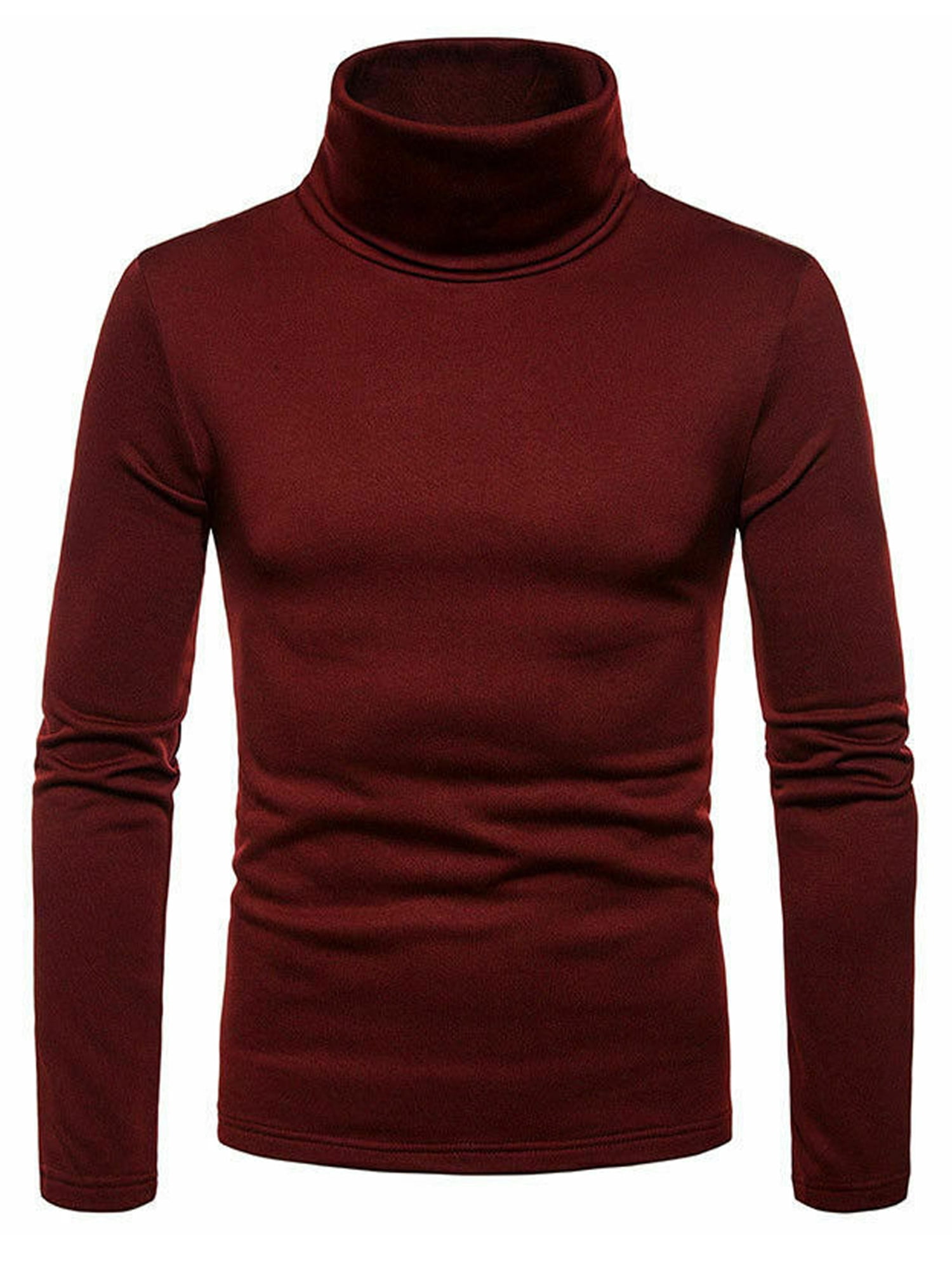 DuAnyozu Men Warm Sweater High Collar Skivvy Turtle Neck Shirt Blouse ...