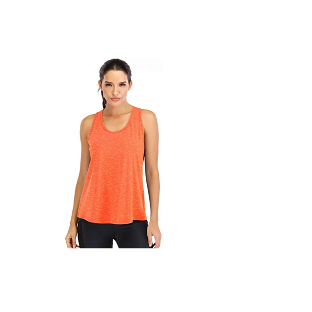 Lishi Workout Tops for Women Loose fit Racerback Tank Tops for Women Mesh Backless Muscle Tank Running Tank Tops