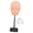 Skin with Stand, variant on Zentra Bald Mannequin Head Hat Helmet Glasses Display Wig Styling Realistic Lightweight White