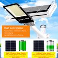 thumbnail image 2 of Advancent Luz de calle con energía Solar de vidrio templado, Control remoto, IP67, resistente al agua, funciona con luz, 50W, reemplazo de Iluminación y accesorios 50 cuentas, 2 of 6