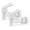 White, variant on Gustave BPA Free Plastic Blue Cooler 3.3 x 2.6 in Faucet 2 Piece