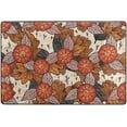 thumbnail image 4 of SKYSONIC 72x48in Pumpkin Harvest Autumn Area Rug, Fall Colorful Non-Slip Floor Carpet for Indoor Living Dining Room and Bedroom Area, 4 of 5