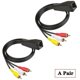 thumbnail image 3 of RJ45 Female to 3RCA Rj45 to 3 Lotus Flower with Extender and Network Cable to Extend 305 Meters of Audio & Video Cable, 3 of 5