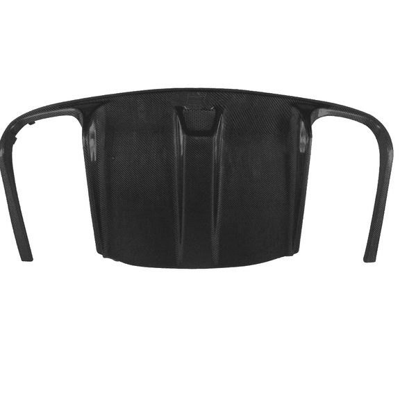 Ikon Motorsports Compatible with 10-13 Benz E W207 Coupe AMG Rear Bumper Lip Diffuser Matte Carbon Fiber