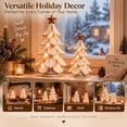 thumbnail image 5 of Vintage Lighted Christmas Tree Figurine, Christmas Tree Village with Warm Lights, Table Christmas Tree with Lights, Mini Tabletop Decor Warm Glow Home, Nostalgic Winter Pines Gift, Small, 5 of 6