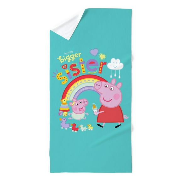 CafePress - Peppa Pig: Even Bigger Sister - 35"x70", Extra Large, Oversized, Jumbo Beach Towel