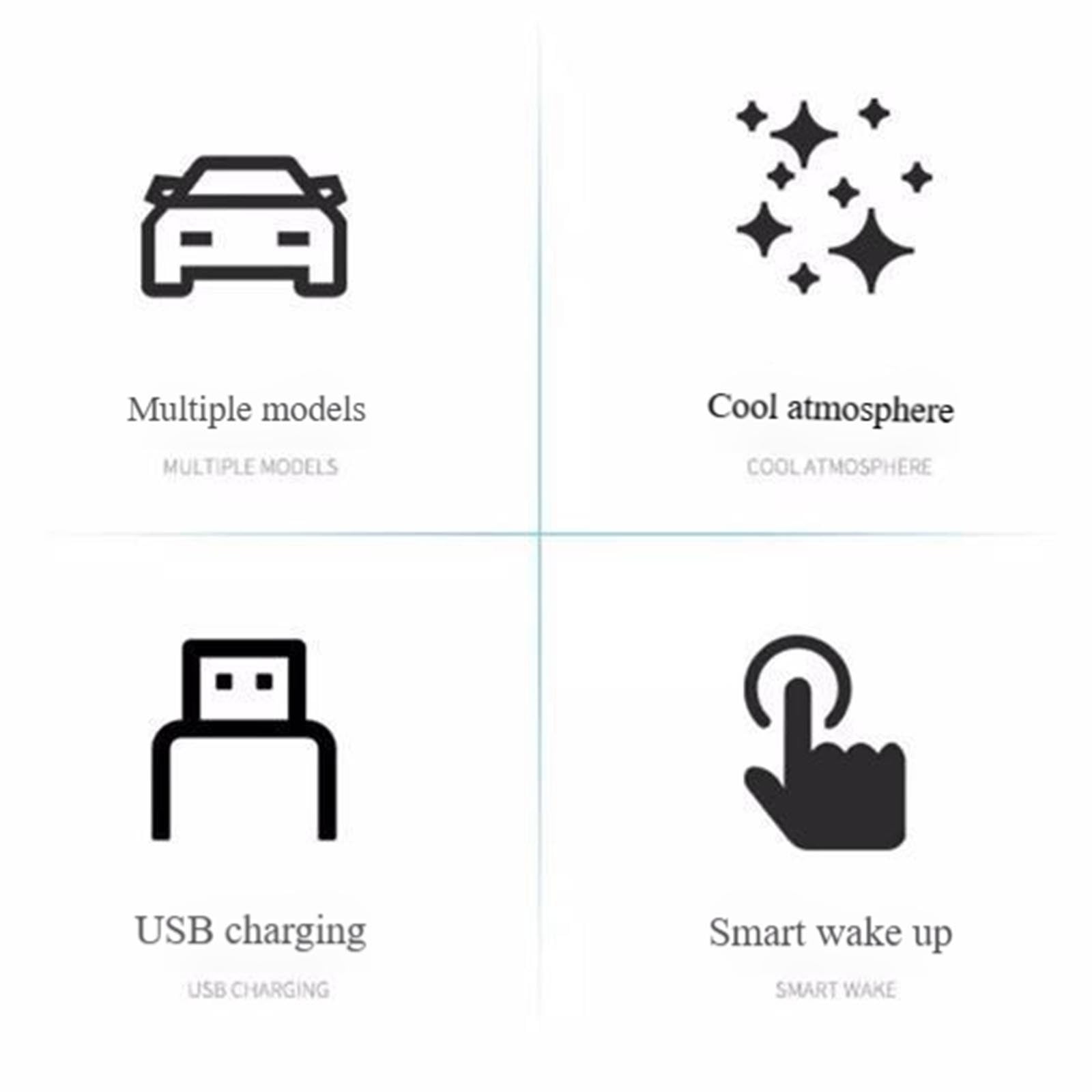 Luminous Car Cup Holder Light Automatic Sensing Vehicle Accessories Night Driving Glow in Dark Car Interior