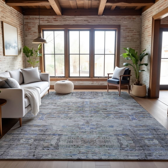Addison Rugs Mayfield Premium Machine Washable Transitional Modern Taupe Rectangle Rug, 8' x 10'