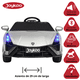 thumbnail image 3 of Montable Electrico para Niños Carro Deportivo Bluetooth Luz Led Control Remoto 12v - Gris, 3 of 7