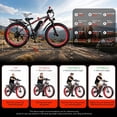 thumbnail image 6 of EOEOTWO 26'' Fat Tire Electric Mountain Bike for Adults, 1500W 48V 15Ah Battery, 60Miles Long Range, 34MPH High-Speed  Cruiser Ebike, All-Terrain Bicycle with Front Suspension & LED Display UL2849, 6 of 15