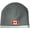 Athletic Heather Grey, variant on Canada Flag Patch Performance Beanie Hat - Royal