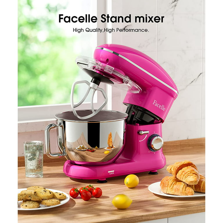 Kitchen Stand Mixer, 1700W 6-Speed ​​Motor with Stainless Steel Bowl, 11L  Large Capacity Mixer Includes Dough Hook, Flat Whisk, Dishwasher Safe
