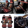 thumbnail image 2 of Uorisanigo Aztec Horse 15 Pack Car Accessories Set, Universal Car Seat Covers Steering Wheel Wrap Seat Belt Pad Trash Garbage Air Vent Car Organizer Rearview Mirror Cover Car Coaster Keychain, 2 of 7