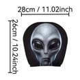 thumbnail image 3 of 2 PCS Car Headrest Cover, Funny Scary Monster Face Black Head Rest Cover, Soft Polyester Fabric Stretchy Washable Headrest Protector Universal Fit to All Car Suvs Truck Van, 3 of 7