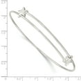 thumbnail image 2 of Primal Silver Sterling Silver Polished Star Adjustable Bangle, 2 of 4