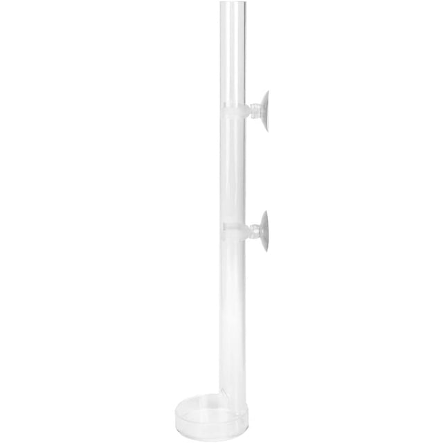 Tubo de alimentación de camarones de cristal acrílico transparente, alimentador de peces y camarones, 20cm ER