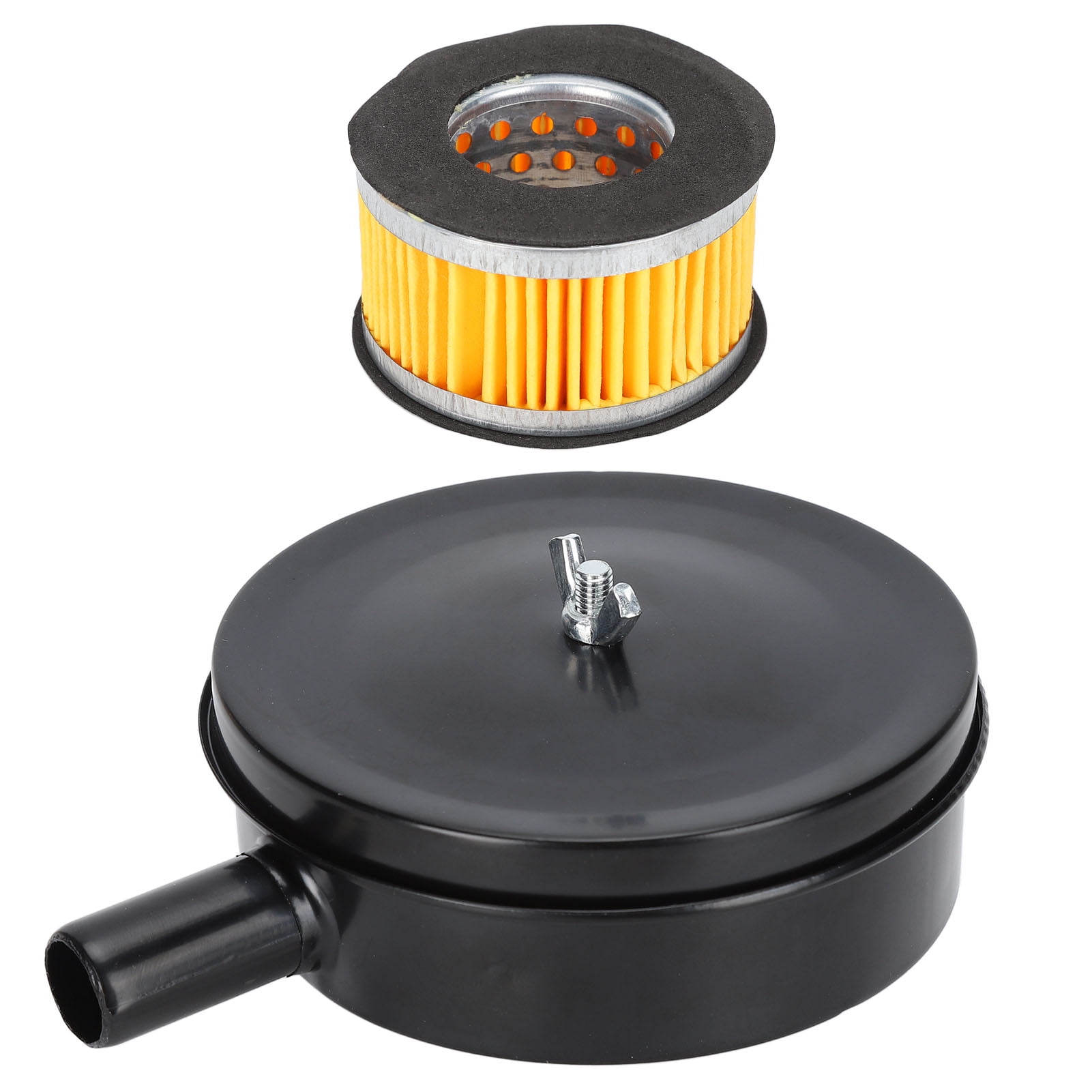 Fyydes Air Compressor Silencer Filter Black Noise Muffler for Blowers