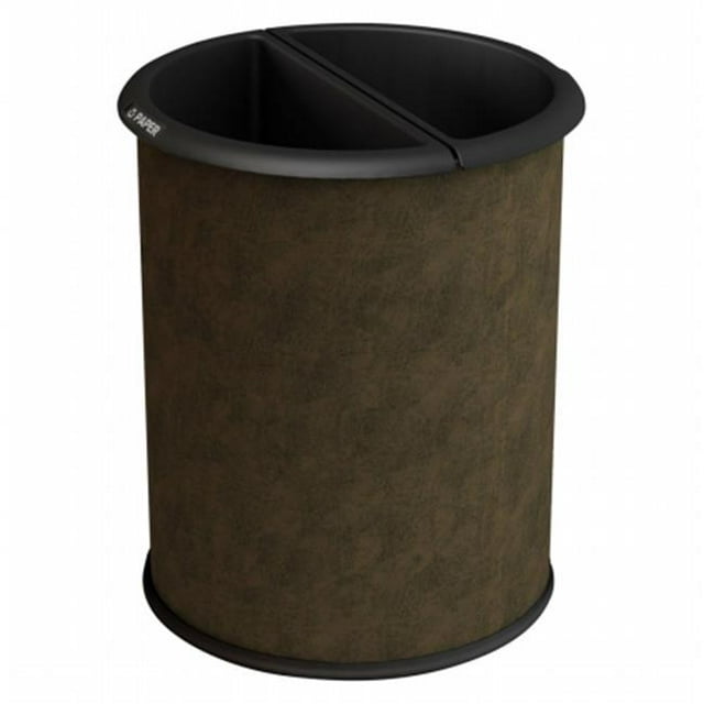 Commercial Zone 784129 Recycleur d'Intérieur Classique en Acier Inoxydable- Noir et Bleu Doublures - 3,2 gal