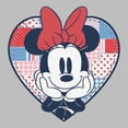 thumbnail image 2 of Toddler Minnie Mouse Cute Patchwork Heart T Shirt, 2 of 4