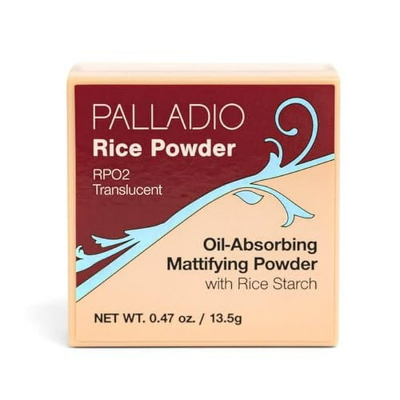 Palladio Rice Powder, Polvo Suelto Fijador, Absorbe el Aceite, Deja la Piel con Aspecto y Sensación multicolor