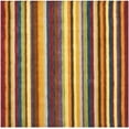thumbnail image 2 of Safavieh Himalaya Sorrel Striped Wool Area Rug, Red/Multi, 4' x 4' Square, 2 of 7