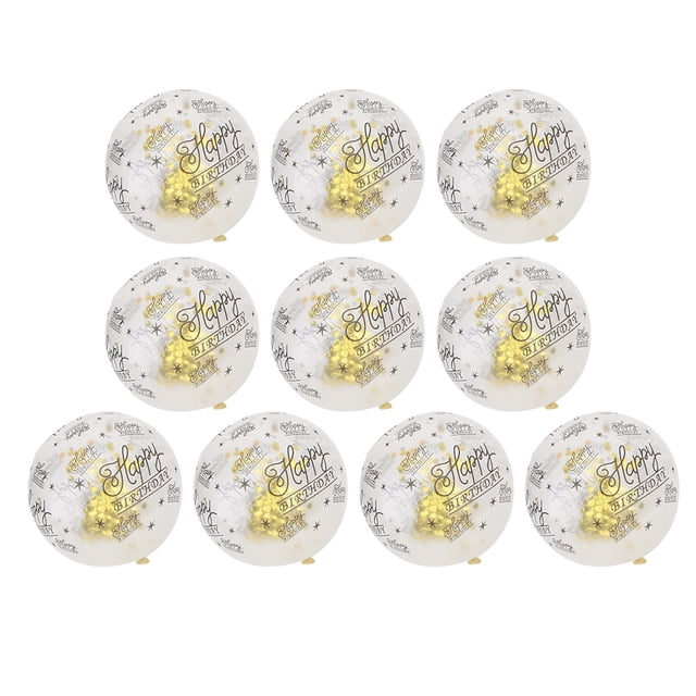 Ballon,10 Pcs Ballon en Latex Transparent Ballon de Fête Ballons à Confettis Élégants et Modernes