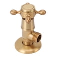 thumbnail image 1 of Copper Water Shut Off Valve, Compact Angle Stop Valve for Home Bathroom Toilets Brass Fitting for Renovation, 1 of 7