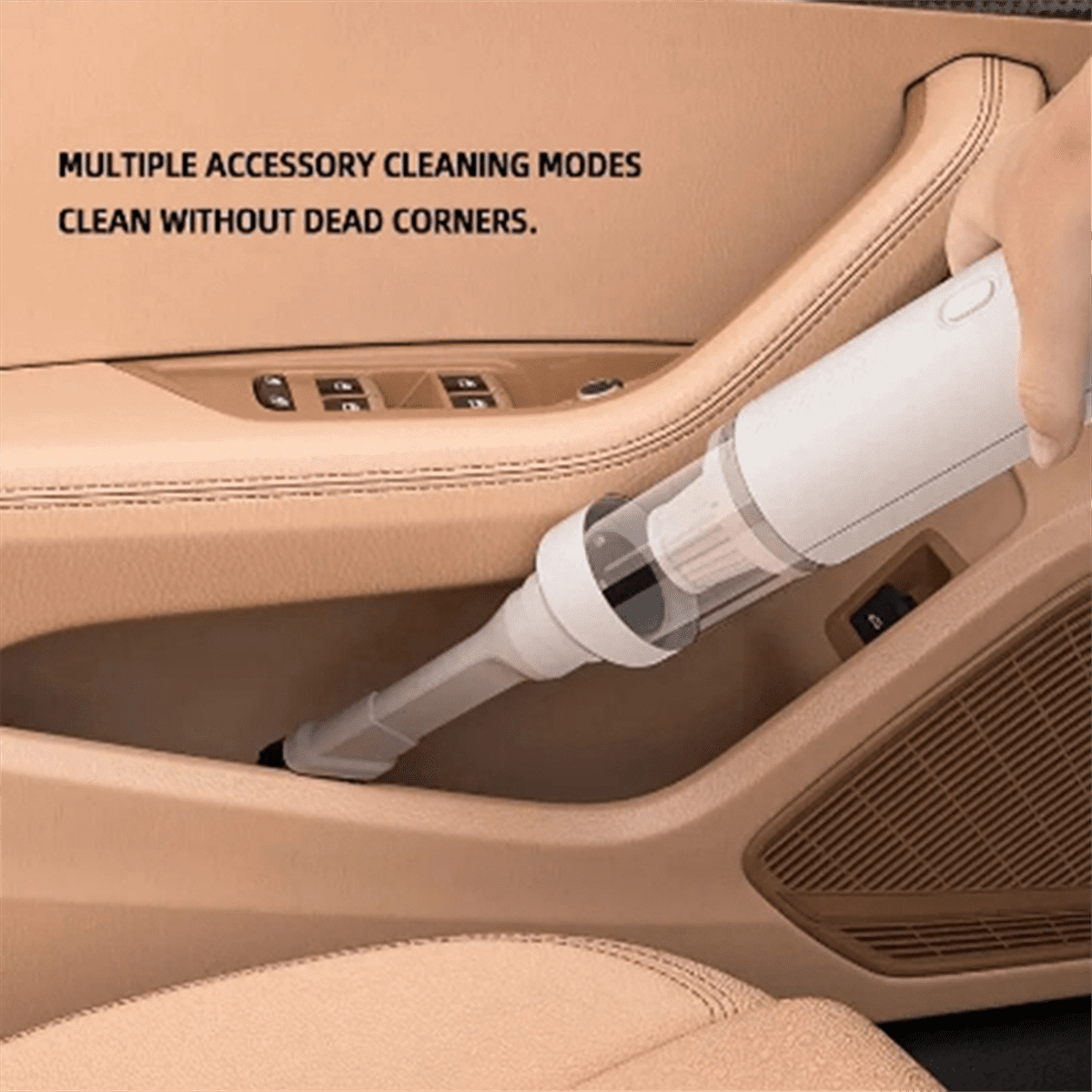 Wireless Car Vacuum Cleaner High Suction Blow Air Extraction Charging Model Home and Car Vacuum Cleaner White