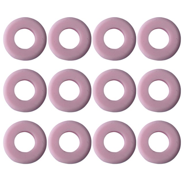 Yimiti 12Pcs Tennis Racket Vibration Dampeners Racquetball Racket String Shock Absorber,Pink