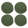 thumbnail image 1 of 4 Pcs Manteles Individuales Redondos Trenzados, 7.1" Manteles Tejidos para Mesa de Cocina para Decoración de Granja (Verde), 1 of 7