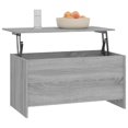 thumbnail image 5 of vidaXL Coffee Table Grey Sonoma 102x55.5x52.5 cm Engineered Wood, 5 of 5