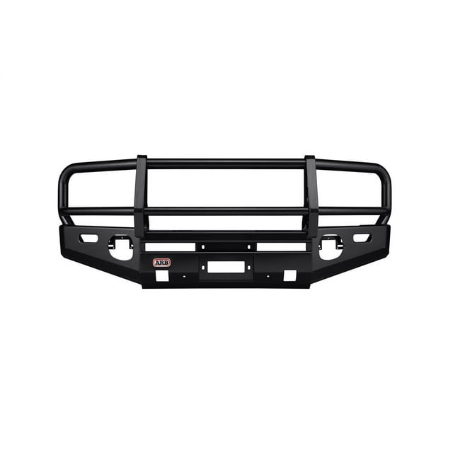 ARB Bumper 3415010 Deluxe Bar; One Piece Design; Direct Fit; Mounting Hardware Included; With Grille/Headlight Guard; With Internal Winch Mount; With Tow Hook Cutouts; With Fog Light Cutouts