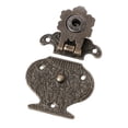 thumbnail image 2 of Lefu 4PCS Antique Bronze Hasp for LATCH Jewelry Wooden Box Cabinet Buckle Lock Decora, 2 of 8