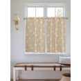thumbnail image 2 of Beige Floral Living Room Curtains 2 Panel, Vintage Spring Botanical Flowers Cafe Window Treatment, Farmhouse Bedroom Bathroom Kitchen Curtains Drapes 104"x45", 2 of 6