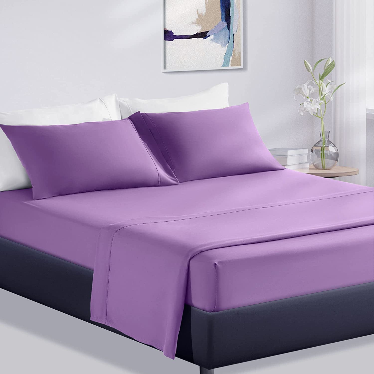 Bed sheet pillow set sale