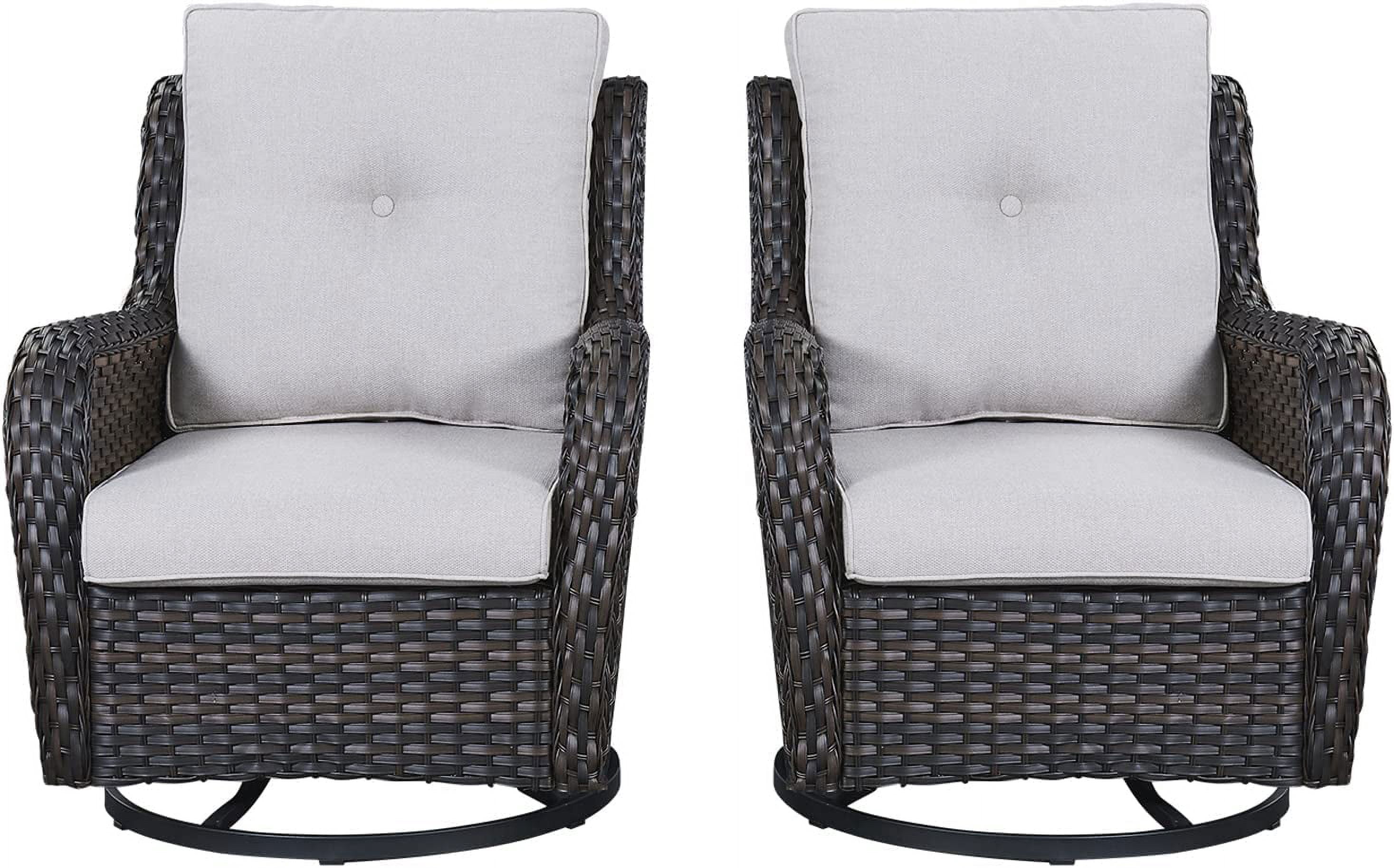 Lot De 2 Housses Imperméables Pour Fauteuil Pivotant D'Extérieur - Tissu Oxford 420D Résistant - Dimensions ~80x85x92 Cm - Protection Jardin Et Intérieur