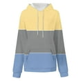 thumbnail image 4 of Ashirexll Hoodies for Women, Womens Hoodies Pullover, Ladies' Matching Color Loose Pocket Long Sleeve Hoodie Sweatshirts Casual Sports Top, 4 of 5