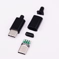 thumbnail image 3 of MYG 10pcs USB3.1Type C Mâle Fiche PCB Ligne de Soudage avec Coque Noire Ou Blanche, 3 of 9