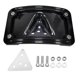 thumbnail image 1 of Black Curved Laydown License Plate Bracket for Harley Fat Bob Super Glide Dyna, 1 of 5