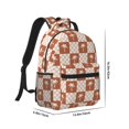 thumbnail image 2 of Yiaed Brown Palms Print School Backpack College Backpack Daypacks for Students High School Spacious and Durable Daypack for Work and Travel-One Size, 2 of 6