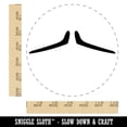 thumbnail image 2 of Pencil Mustache Moustache Silhouette Self-Inking Rubber Stamp Ink Stamper - Blue Ink - Large 1-1/2 Inch, 2 of 7