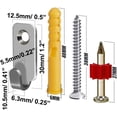 thumbnail image 2 of 10 Pcs Crochets Muraux en Acier Inoxydable 304 pour Cadres Photo Miroir, 2 of 5