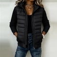 thumbnail image 2 of Enjoytime Quilted Jackets for Women Patchwork Knit Long Sleeve Zip Up Hooded Coat Warm Casual Lightweight Outerwear with Pocket, 2 of 7