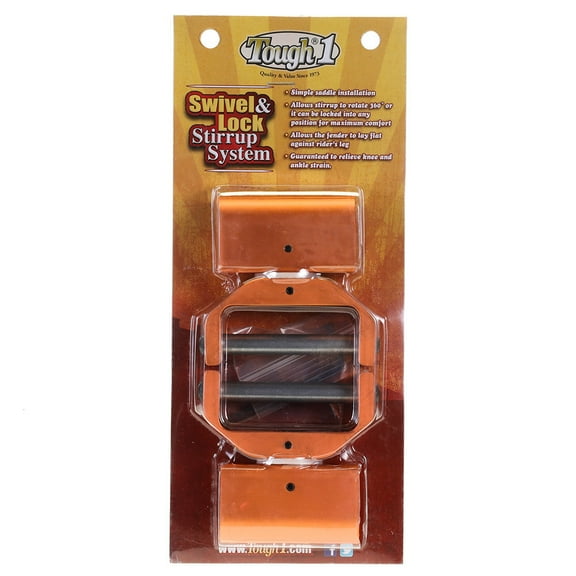 Tough 1 Saddle Fittings Swivel Lock System 360 Degree 3" Brown 72-2045