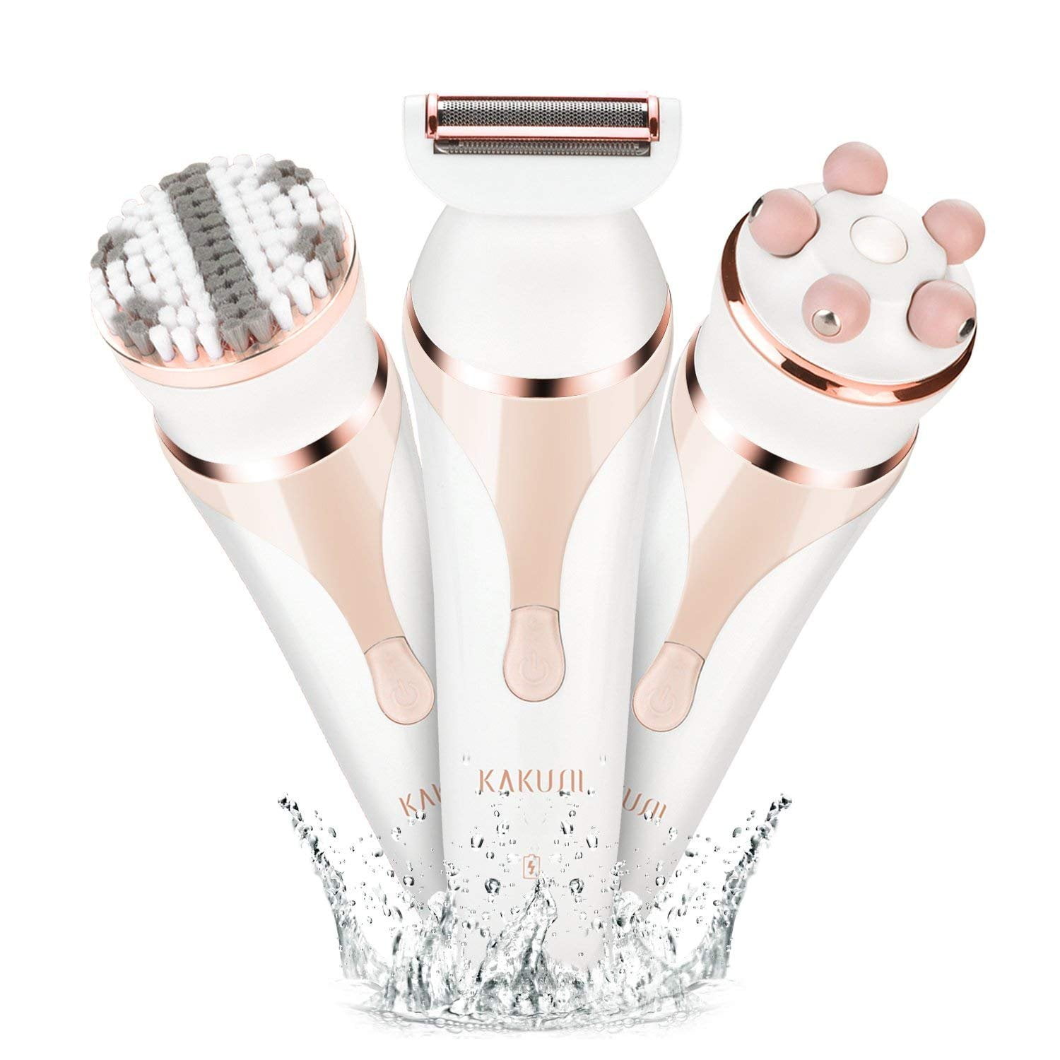 KAKUSII Women’s Shaver MultiFunction Waterproof Rechargeable Electric