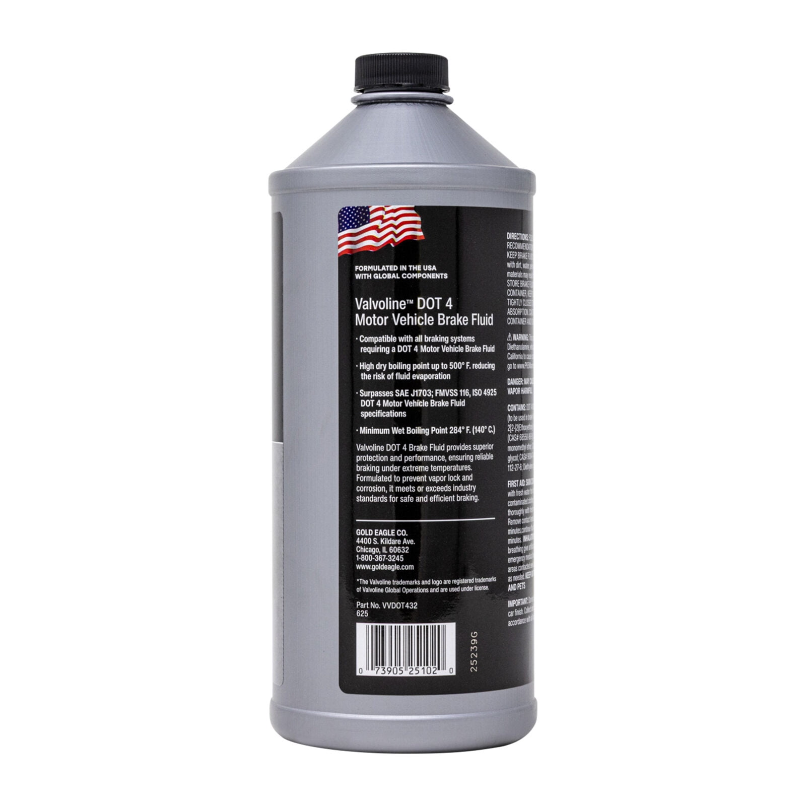 Valvoline Superior Performance DOT 4 Full Synthetic Brake Fluid 32 Fl oz