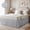 Light Gray, variant on AzulHome Queen Bed Skirt 18 Inch Drop Dust Ruffle, 90GSM with 2 Adjustable Elastic Belts, Easy Fit Wrap Around (Gray)