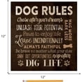 thumbnail image 6 of Dog Rules Paw Prints 12 x 12 Wood Pallet Design Wall Art Sign Plaque, 6 of 6