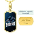 thumbnail image 3 of Assassin Keychain Dog Tag Stainless Steel or 18k Gold, 3 of 16